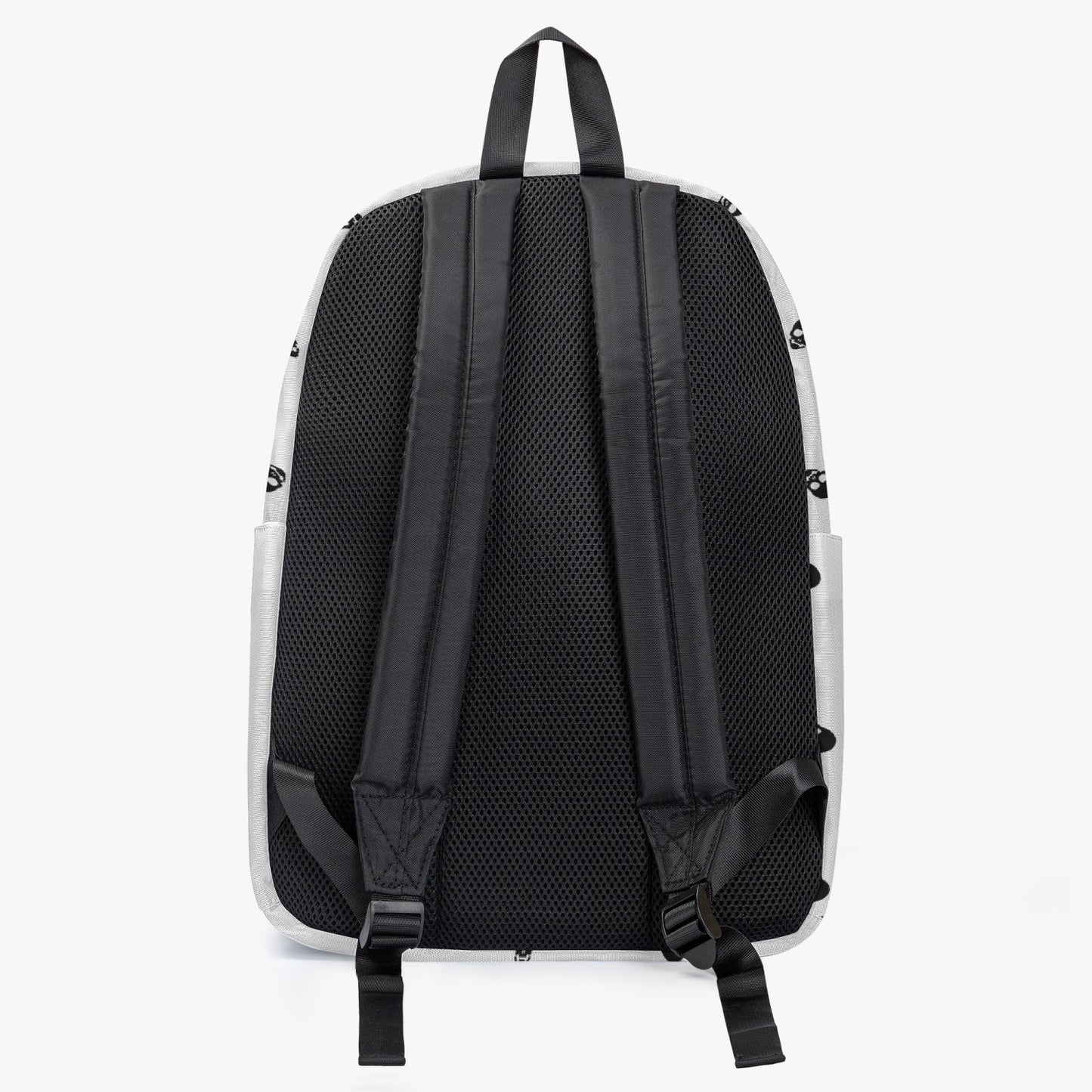 Backpack in White with Black Skull Pattern in 3 sizes