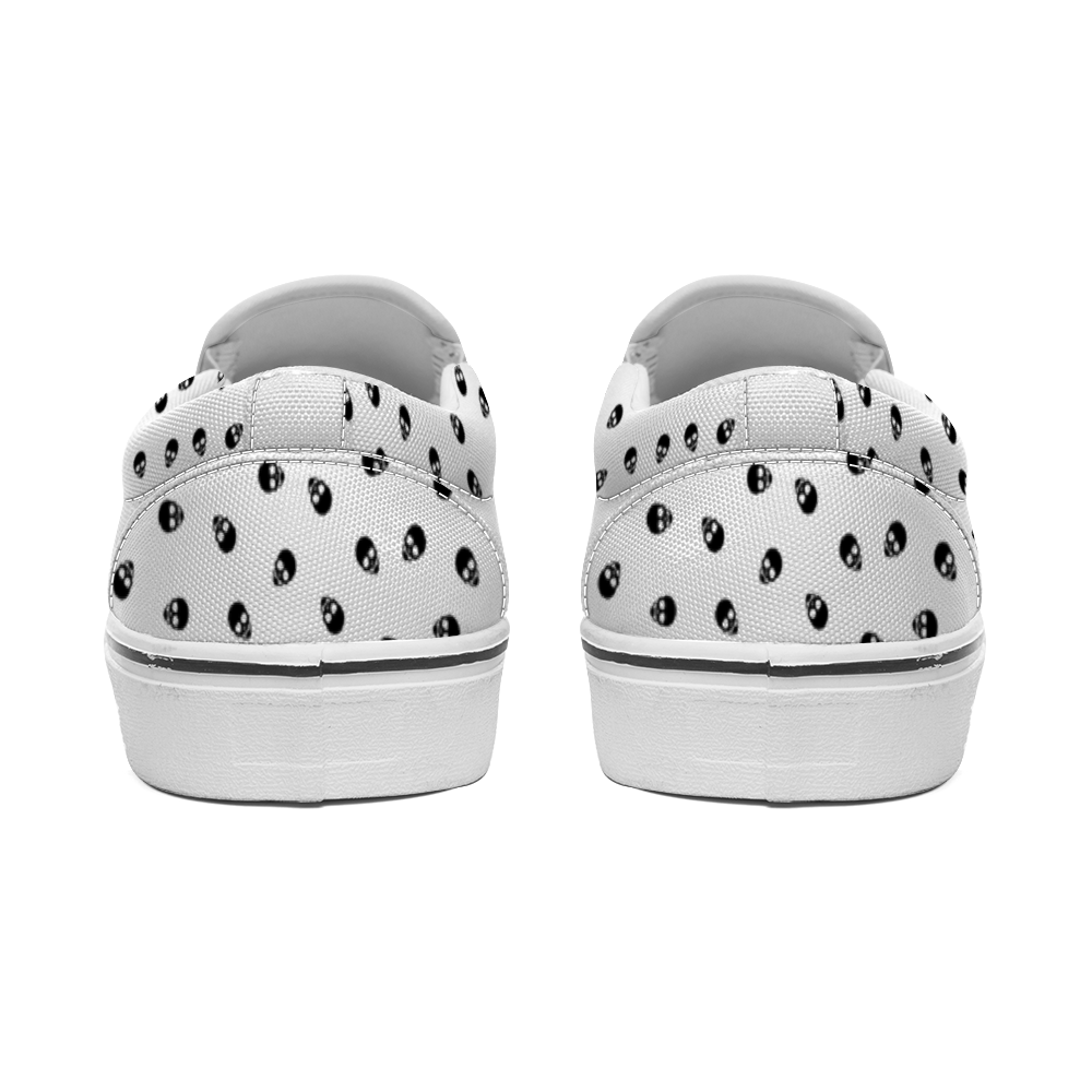 Skulls Slip-On Canvas Sneakers