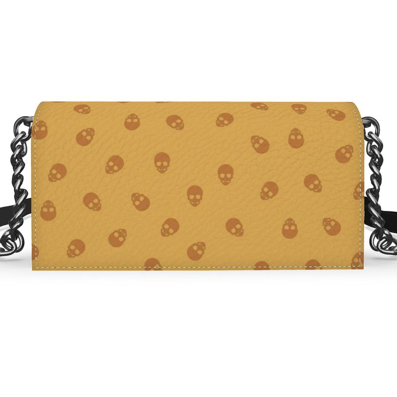 The 'Kenway' Evening Bag in Honeycomb with Sundial Skulls