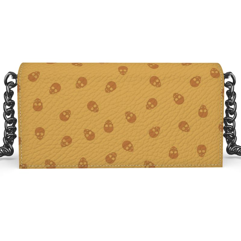 The 'Kenway' Evening Bag in Honeycomb with Sundial Skulls