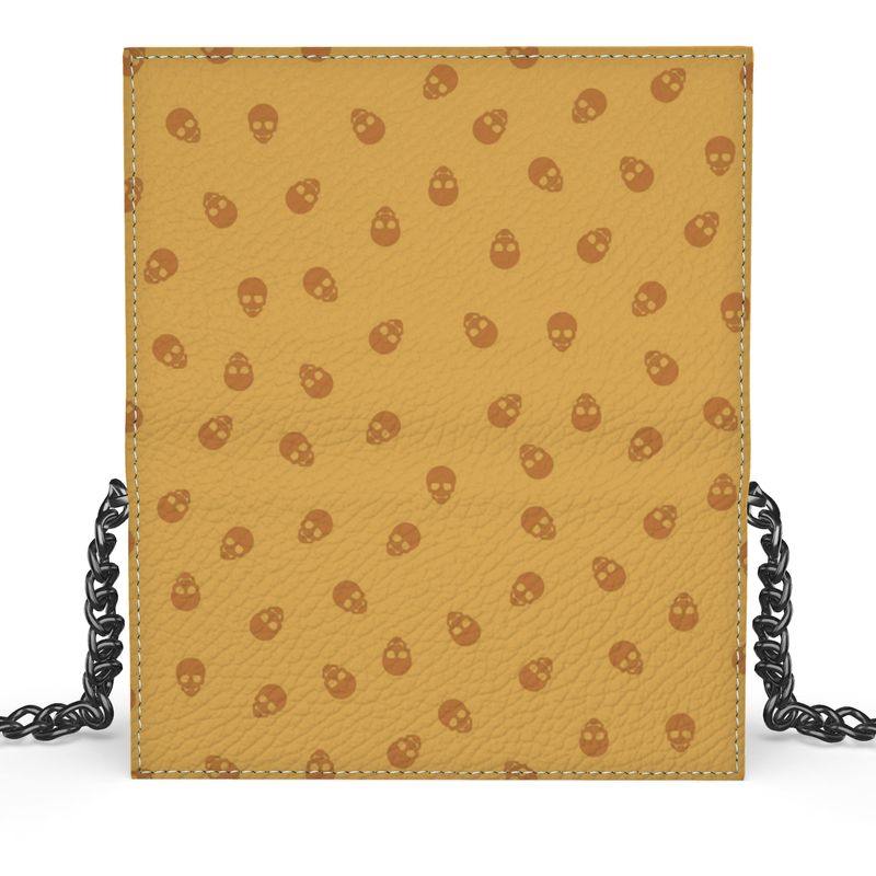 The 'Kenway' Evening Bag in Honeycomb with Sundial Skulls