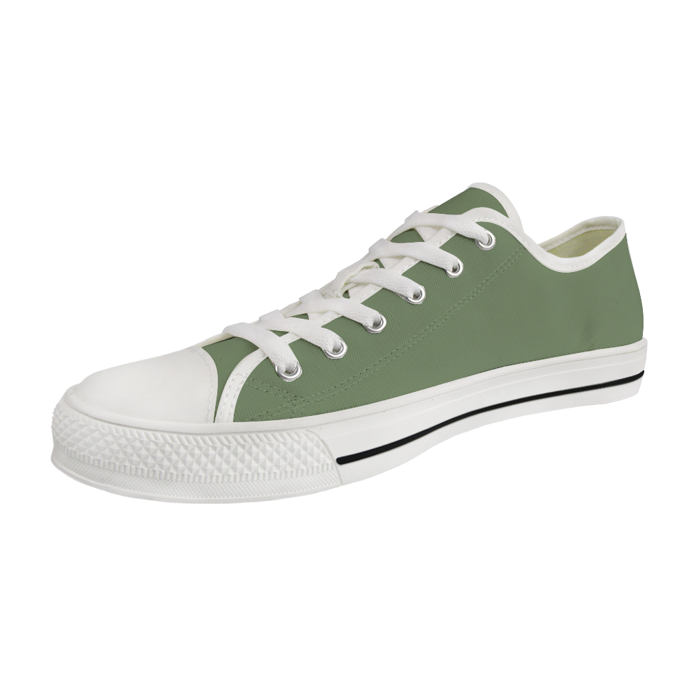 Low Top Sneakers in Jade Green