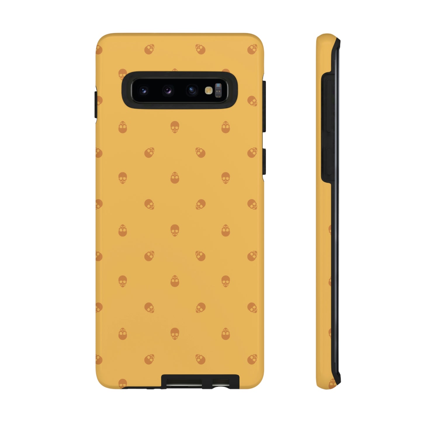 Tough Cases for Iphone, Samsung, Pixel - Sundial Skulls Pattern on Honeycomb