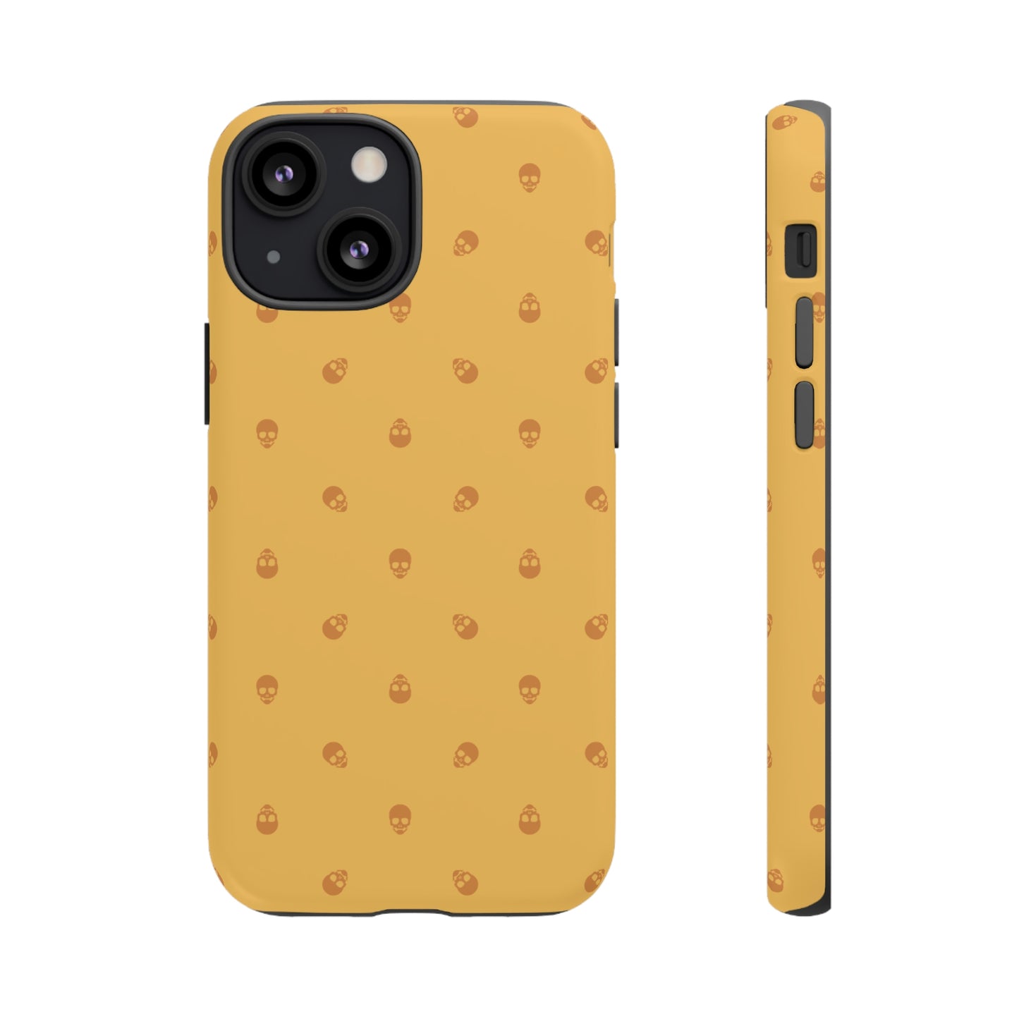 Tough Cases for Iphone, Samsung, Pixel - Sundial Skulls Pattern on Honeycomb