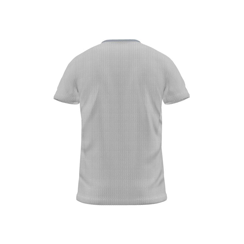 White-on-White Chainmail All-Over Print T-Shirt