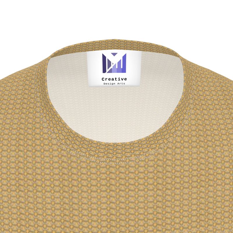 Honeycomb Harmony Chainmail All-Over Print T-Shirt