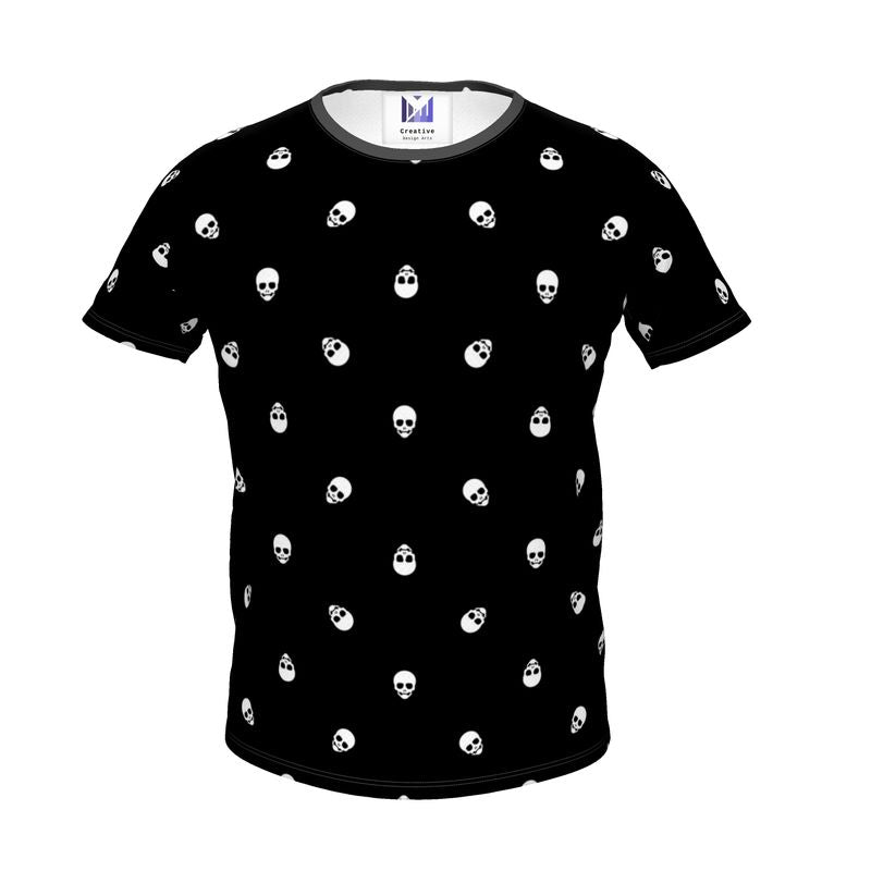 Girls Skeleton Shirt Black and White