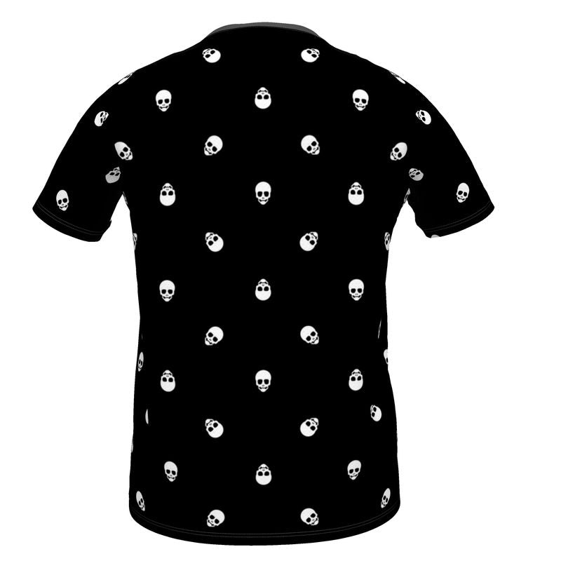 Girls Skeleton Shirt Black and White