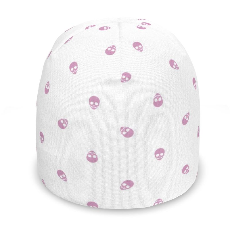 Fondant Pink Bliss Skull All-Over Print Beanie