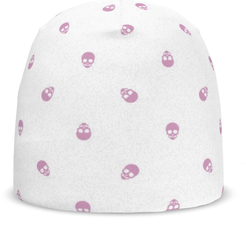 Fondant Pink Bliss Skull All-Over Print Beanie