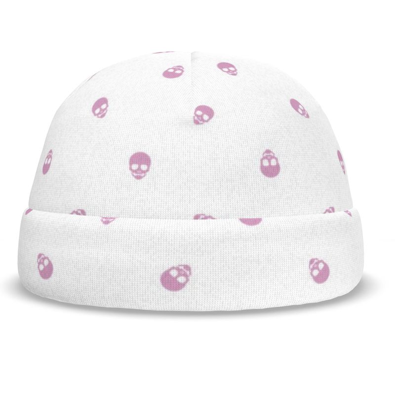 Fondant Pink Bliss Skull All-Over Print Beanie