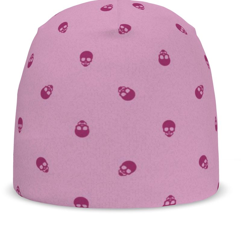 Orchid Blossom Delight Skull Beanie