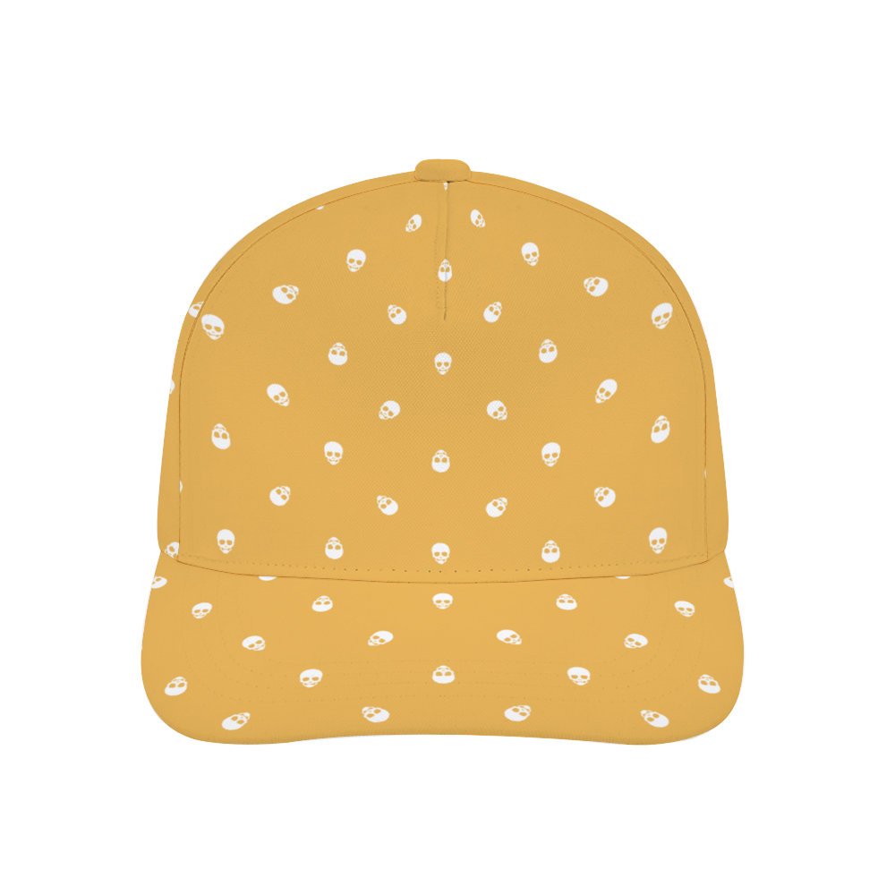 Honeycomb with White Skulls Baseball Cap