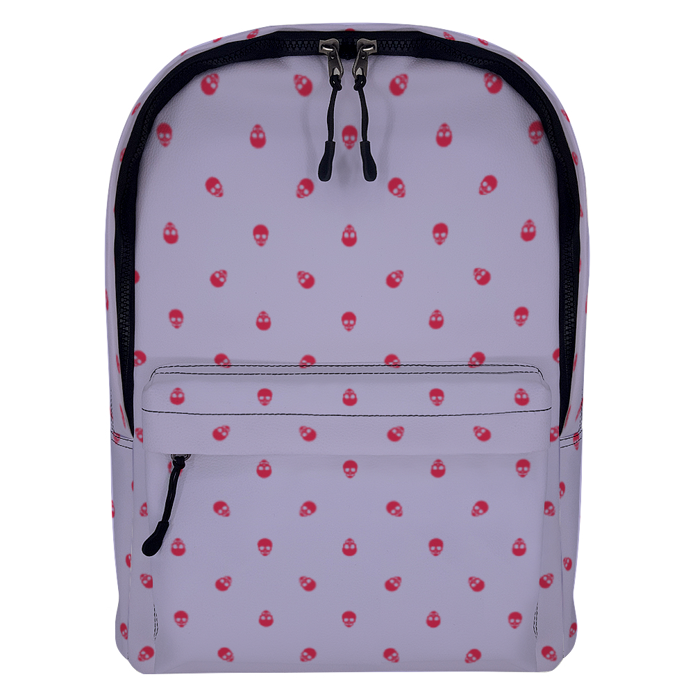 Backpack in Digital Lavender with Viva Magenta Skull Pattern