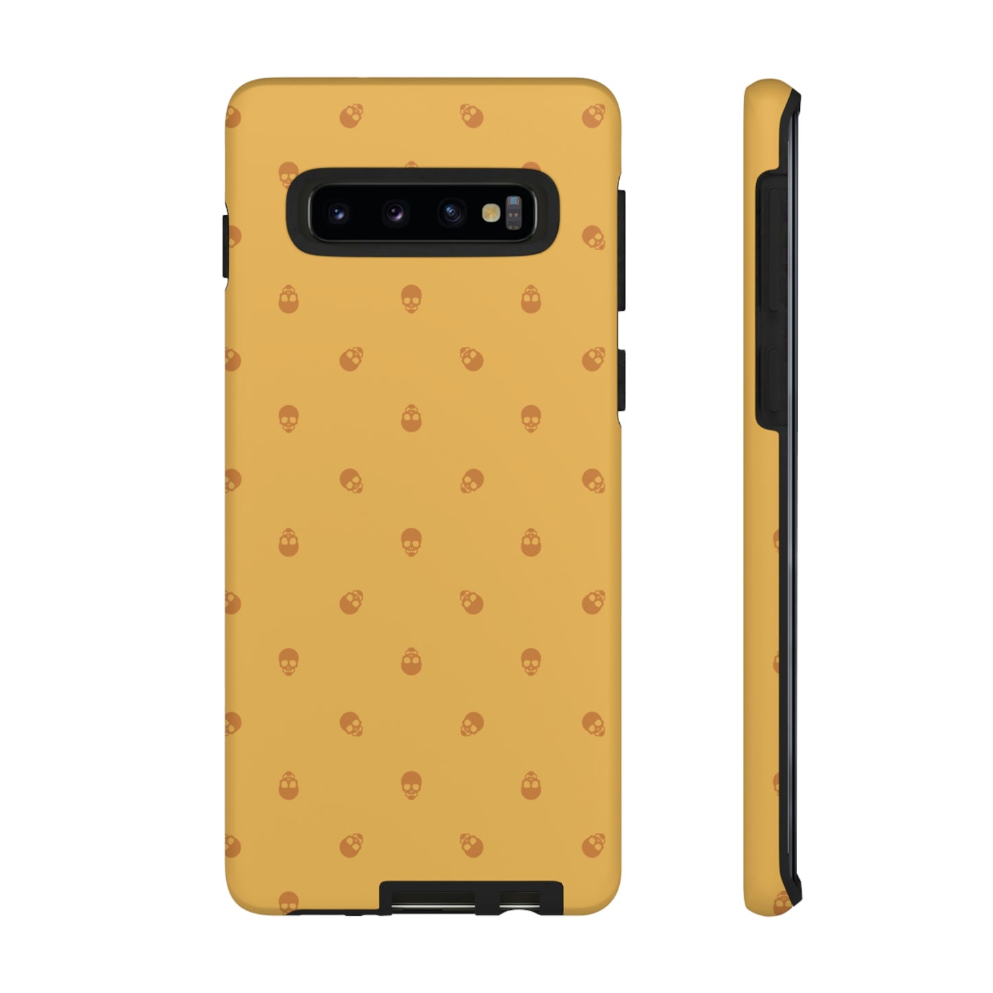 Tough Cases for Iphone, Samsung, Pixel - Sundial Skulls Pattern on Honeycomb