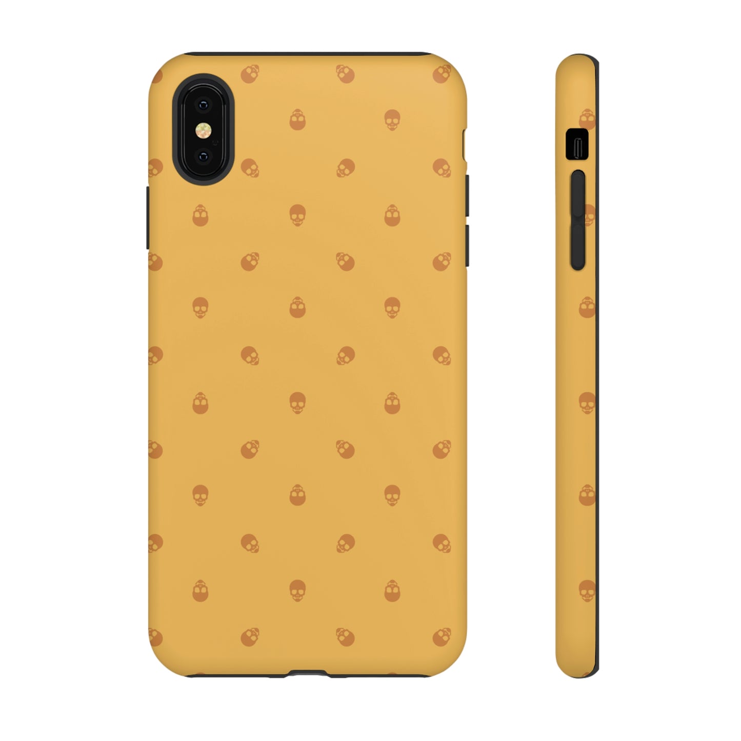 Tough Cases for Iphone, Samsung, Pixel - Sundial Skulls Pattern on Honeycomb