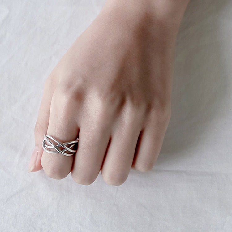 925 Silver Lattice Ring