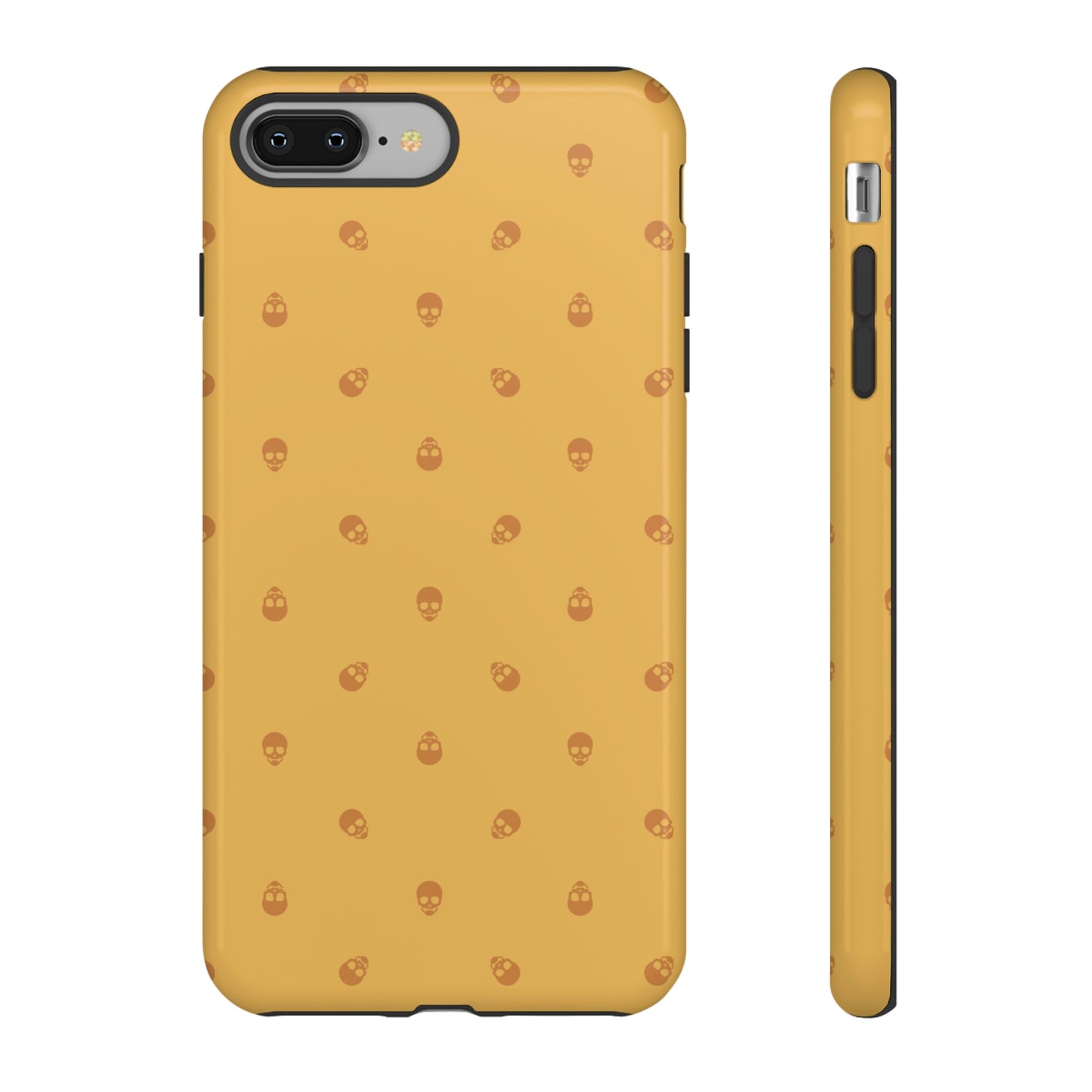 Tough Cases for Iphone, Samsung, Pixel - Sundial Skulls Pattern on Honeycomb