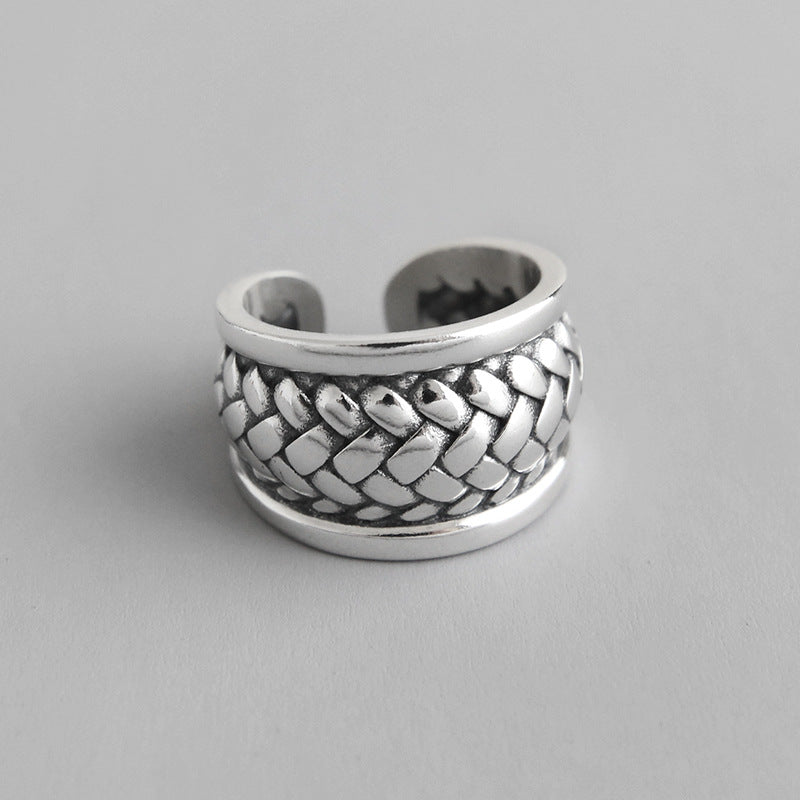 925 Silver Classic Herringbone Ring