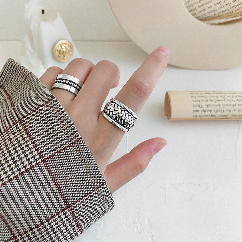 925 Silver Classic Herringbone Ring