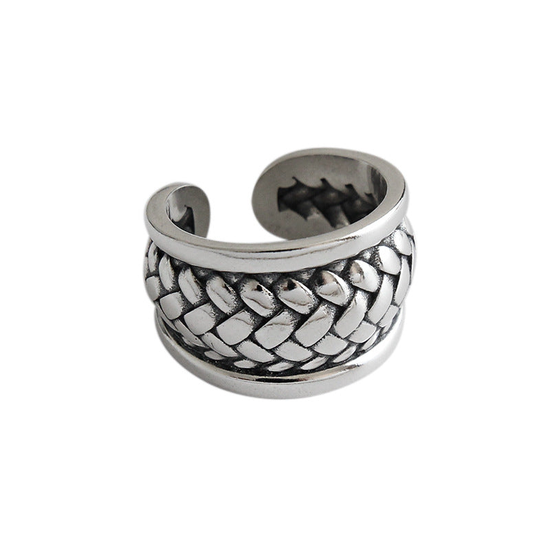 925 Silver Classic Herringbone Ring