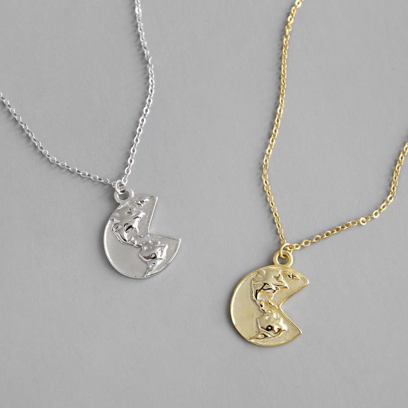 925 Silver Pacman Americas Necklace