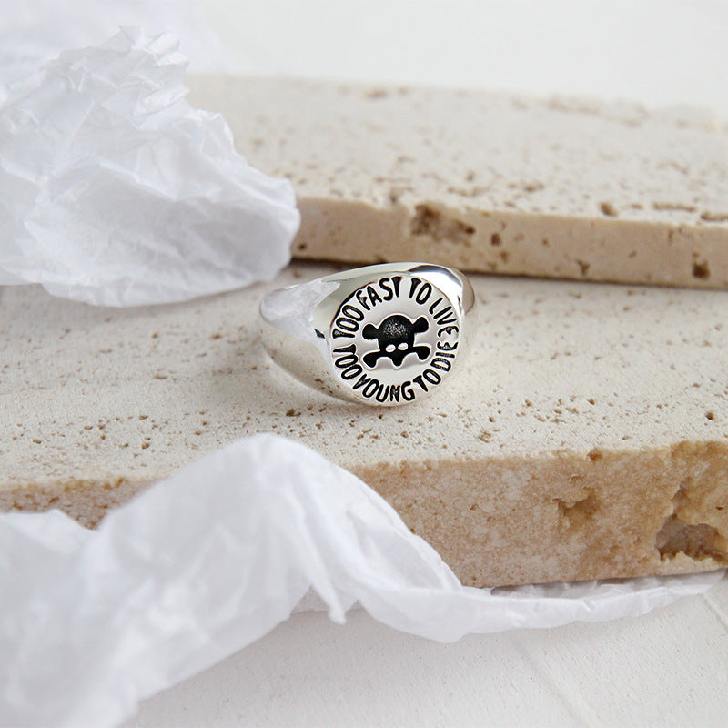 925 Silver Skull Ring