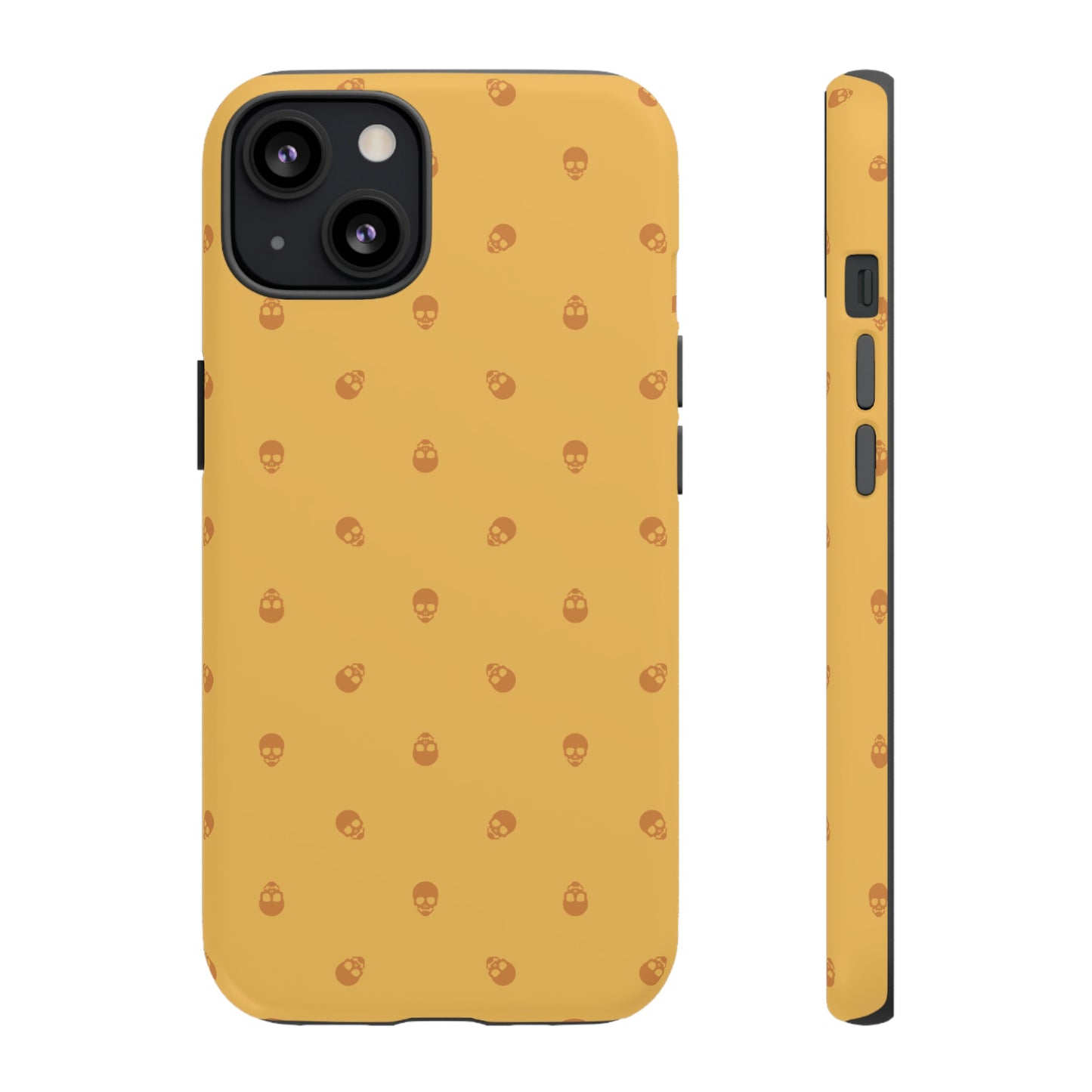 Tough Cases for Iphone, Samsung, Pixel - Sundial Skulls Pattern on Honeycomb