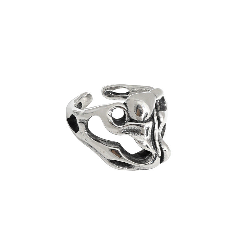 925 Silver Skull Head Ring