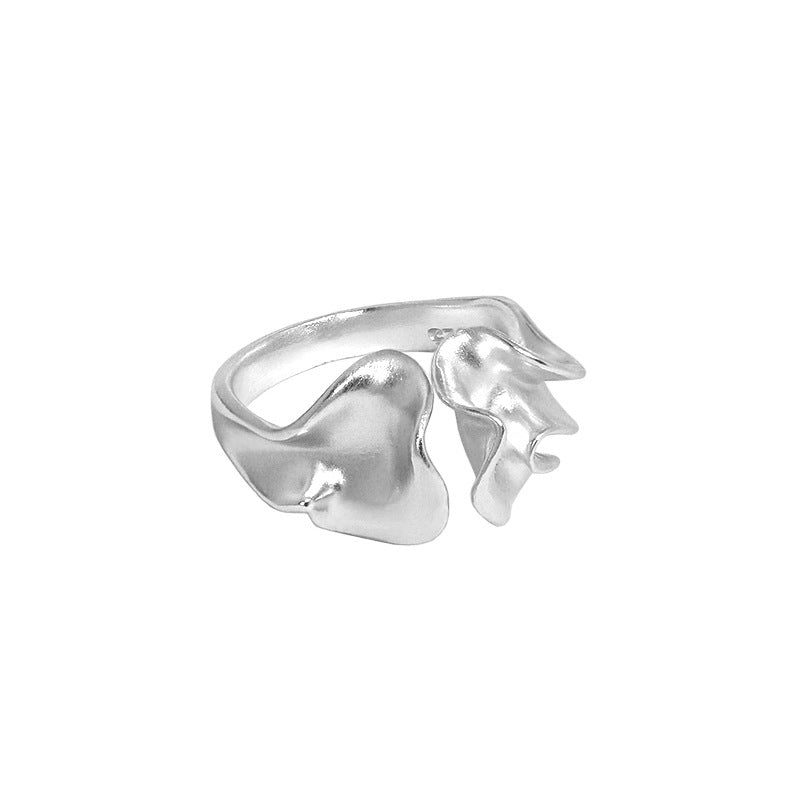 925 Silver Pleated Ring