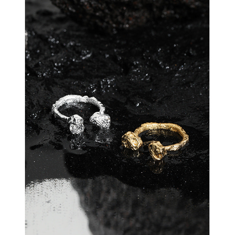 925 Silver Modern Gothic Bone Ring