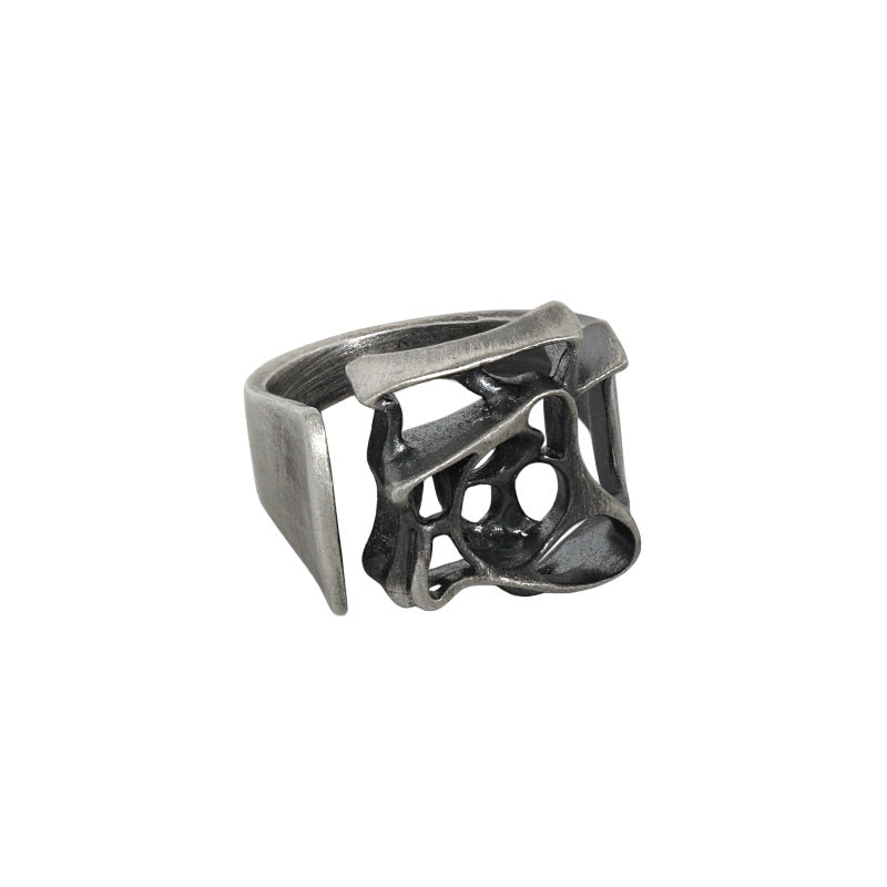 925 Silver Geometric Modern Art Ring