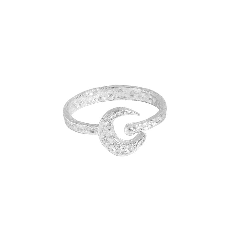 925 Silver Moon Ring