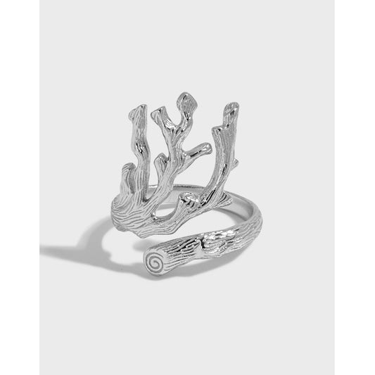 925 Sterling Silver Tree Branch Ring