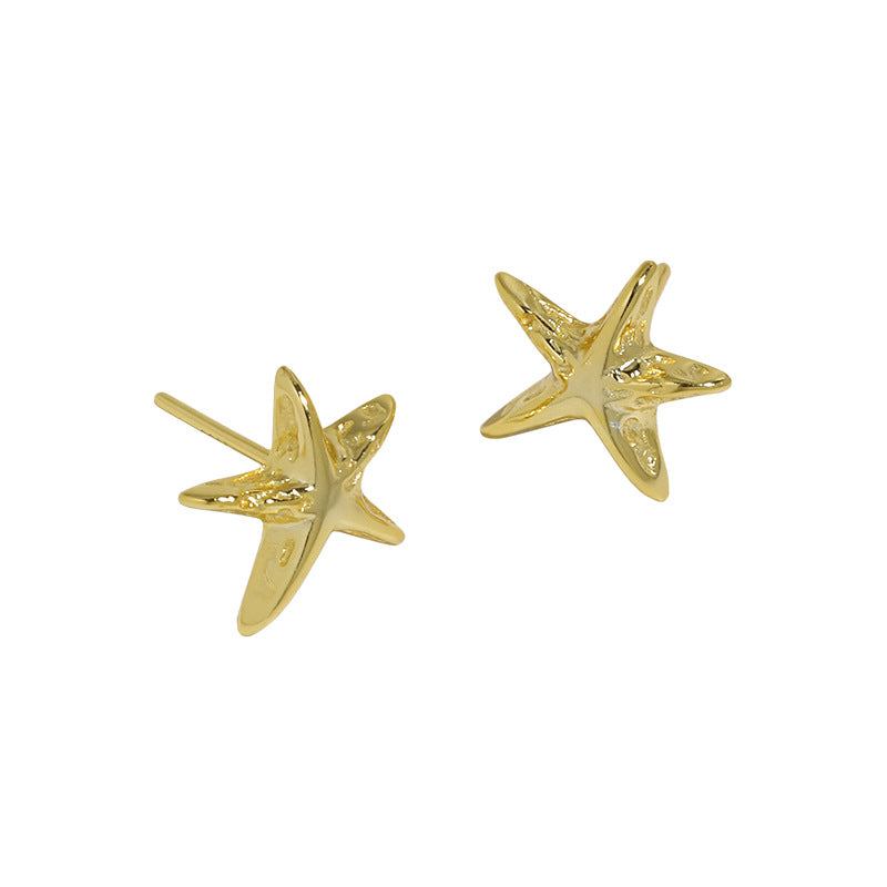 925 Silver Starfish Earrings