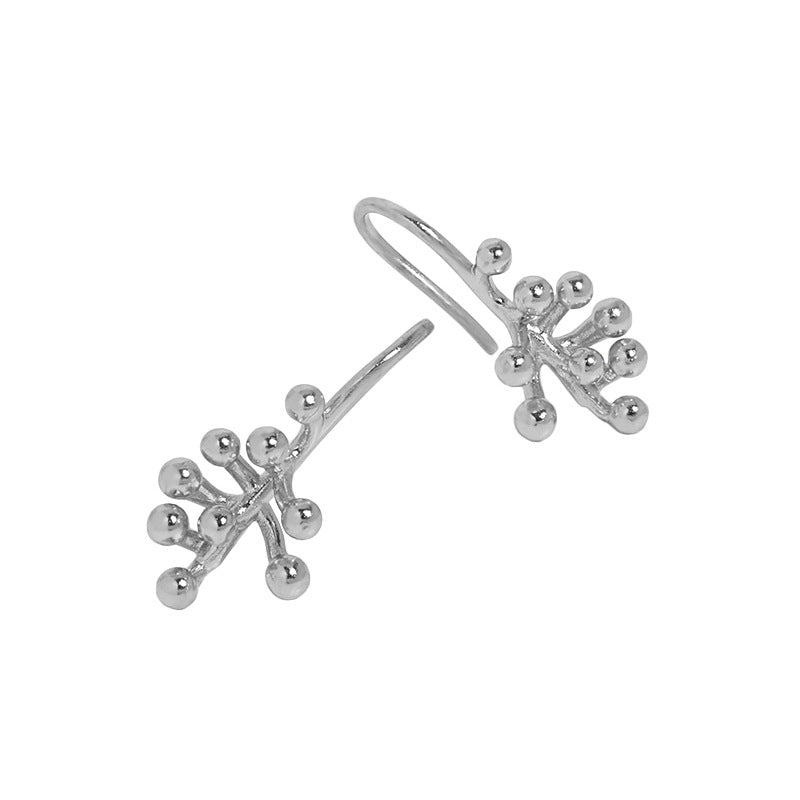 925 Silver Space Molecule Earrings