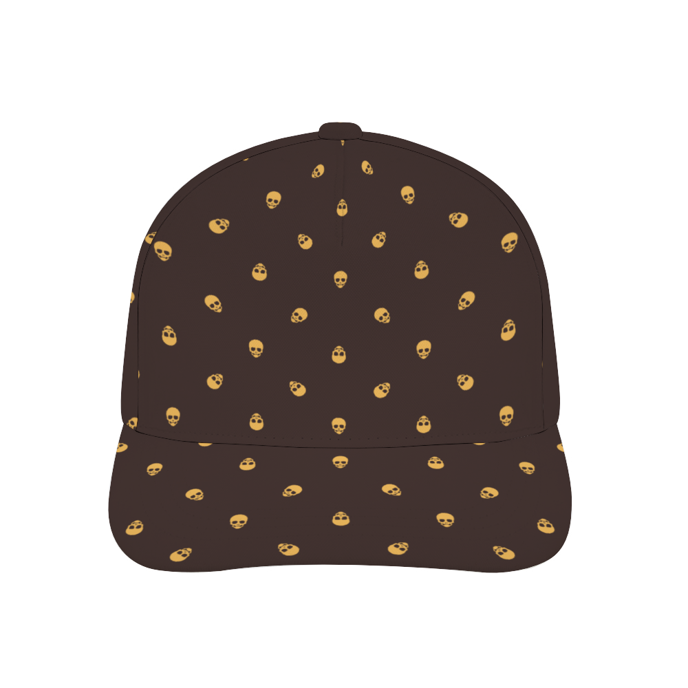 Dark Oak with Honeycomb Skulls Baseball Cap