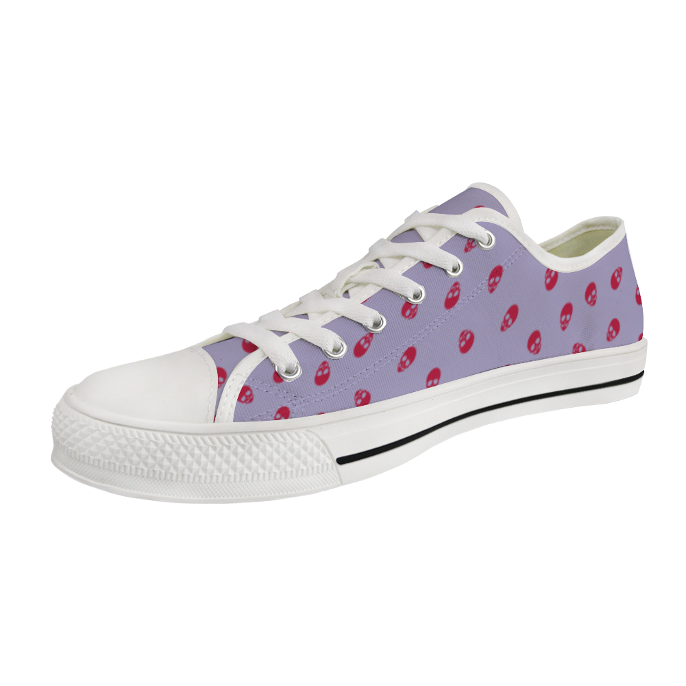 Low Top Sneakers in Digital Lavendar and Viva Magenta