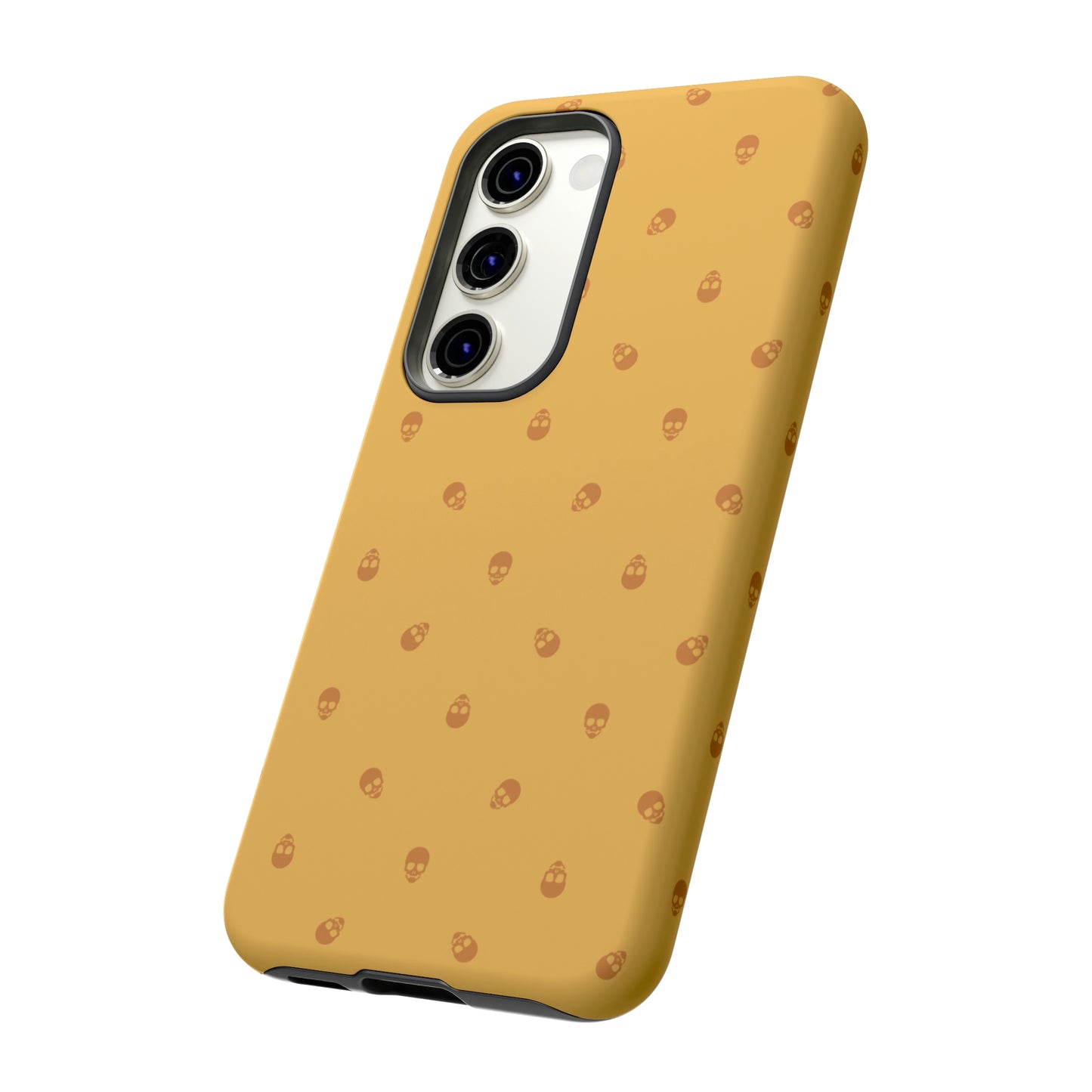 Tough Cases for Iphone, Samsung, Pixel - Sundial Skulls Pattern on Honeycomb