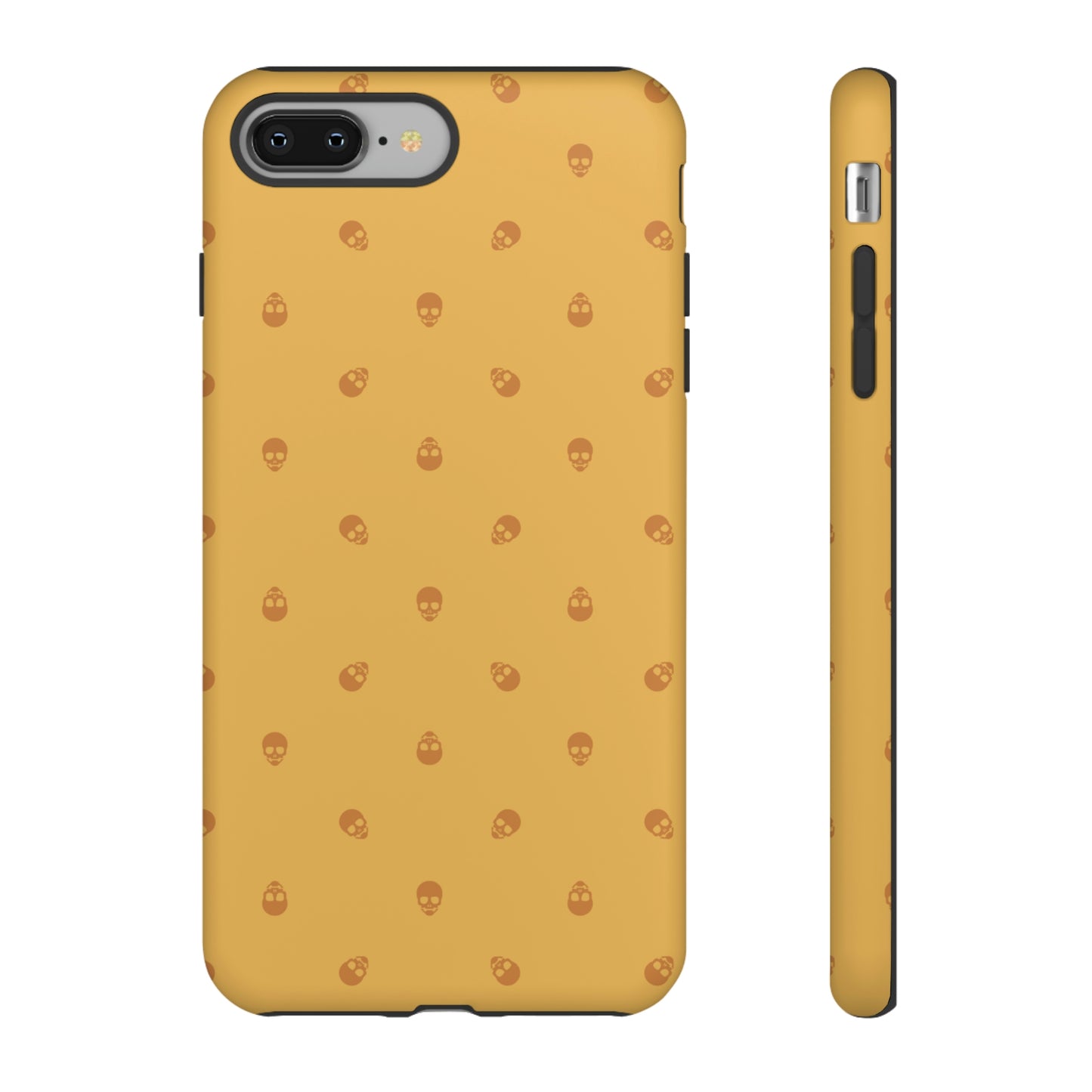 Tough Cases for Iphone, Samsung, Pixel - Sundial Skulls Pattern on Honeycomb