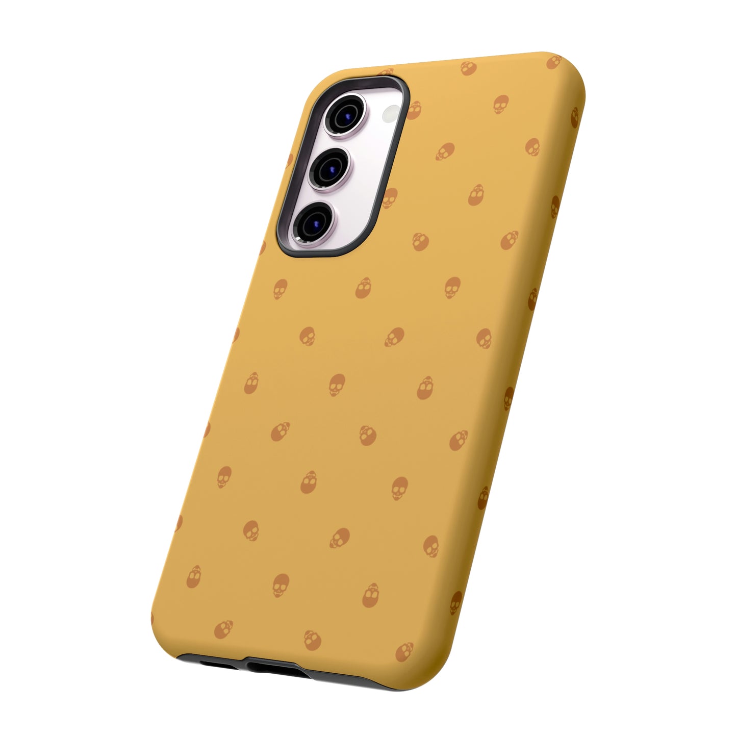 Tough Cases for Iphone, Samsung, Pixel - Sundial Skulls Pattern on Honeycomb