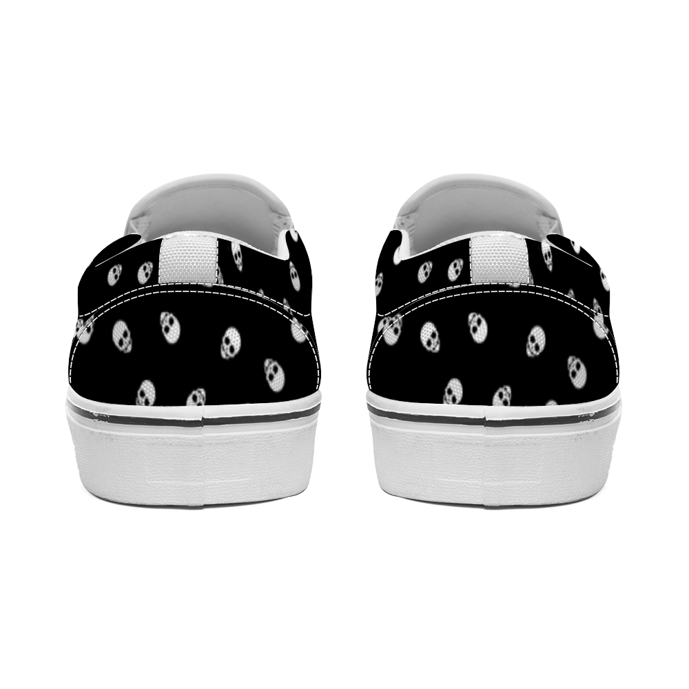 Skulls Slip-On Canvas Sneakers