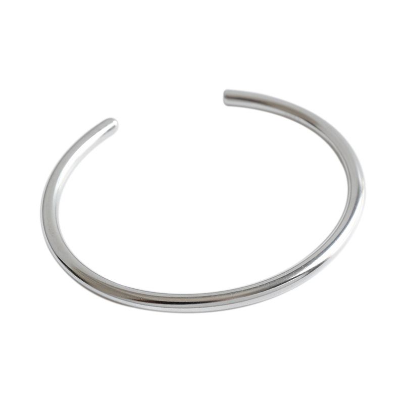 990 Silver Simple Bangle