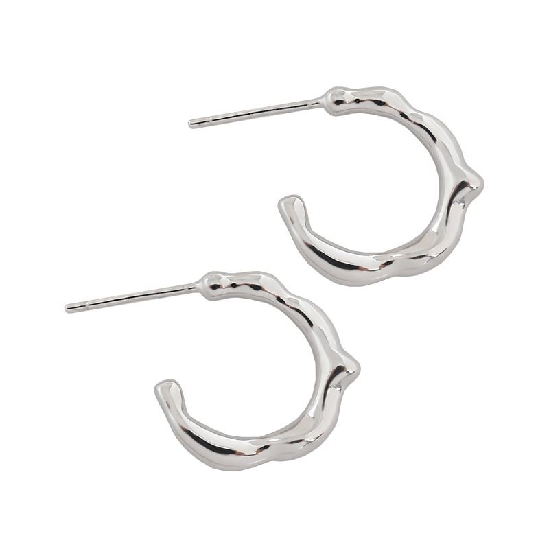 925 Sterling Silver Arc Earrings