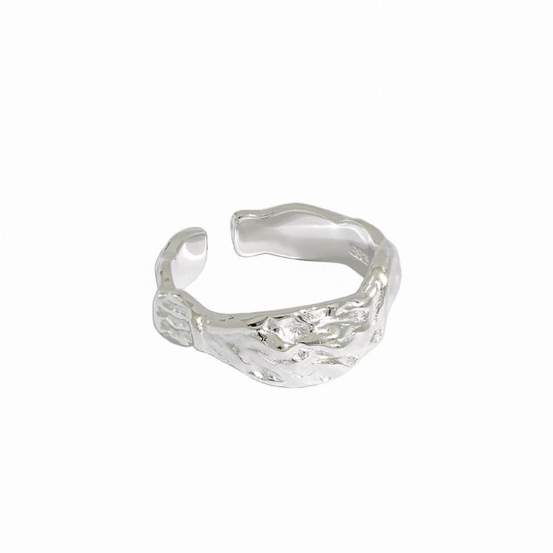 925 Sterling Silver Nugget Surface Ring