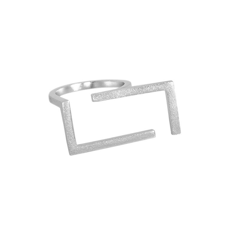 925 Sterling Silver Geometric Ring