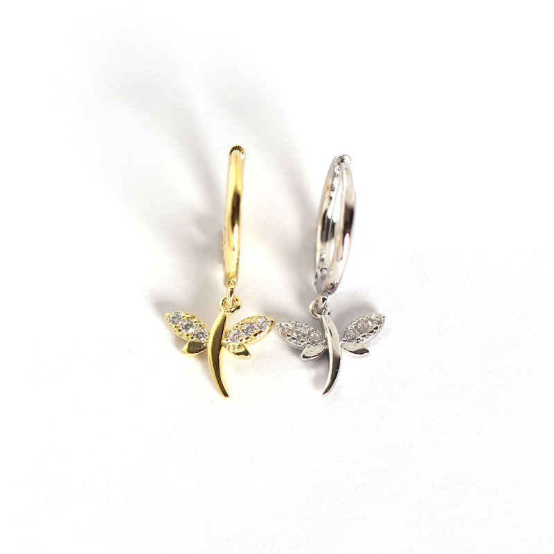 925 Silver Dragonfly Earrings