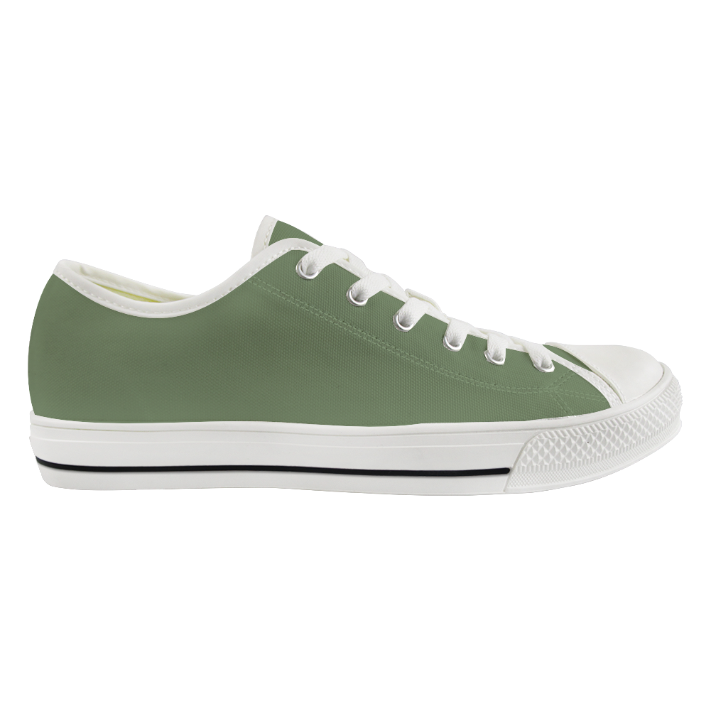 Low Top Sneakers in Jade Green