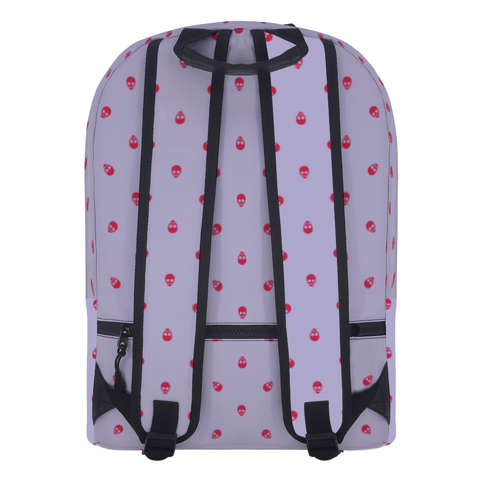 Backpack in Digital Lavender with Viva Magenta Skull Pattern