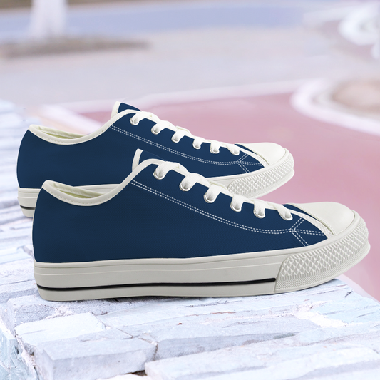 Low Top Sneakers in Lazuli Blue